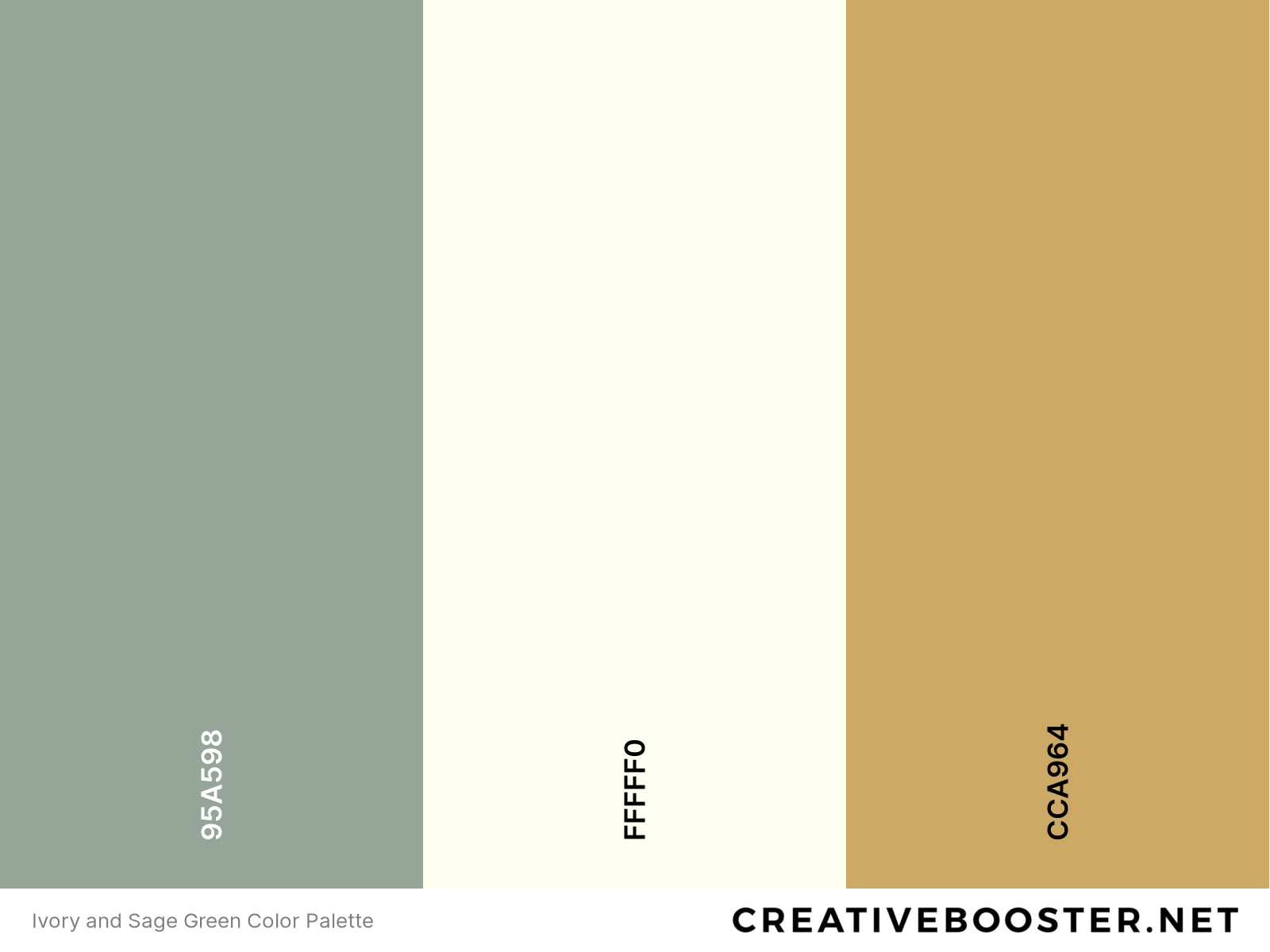Ivory and Sage Green Color Palette