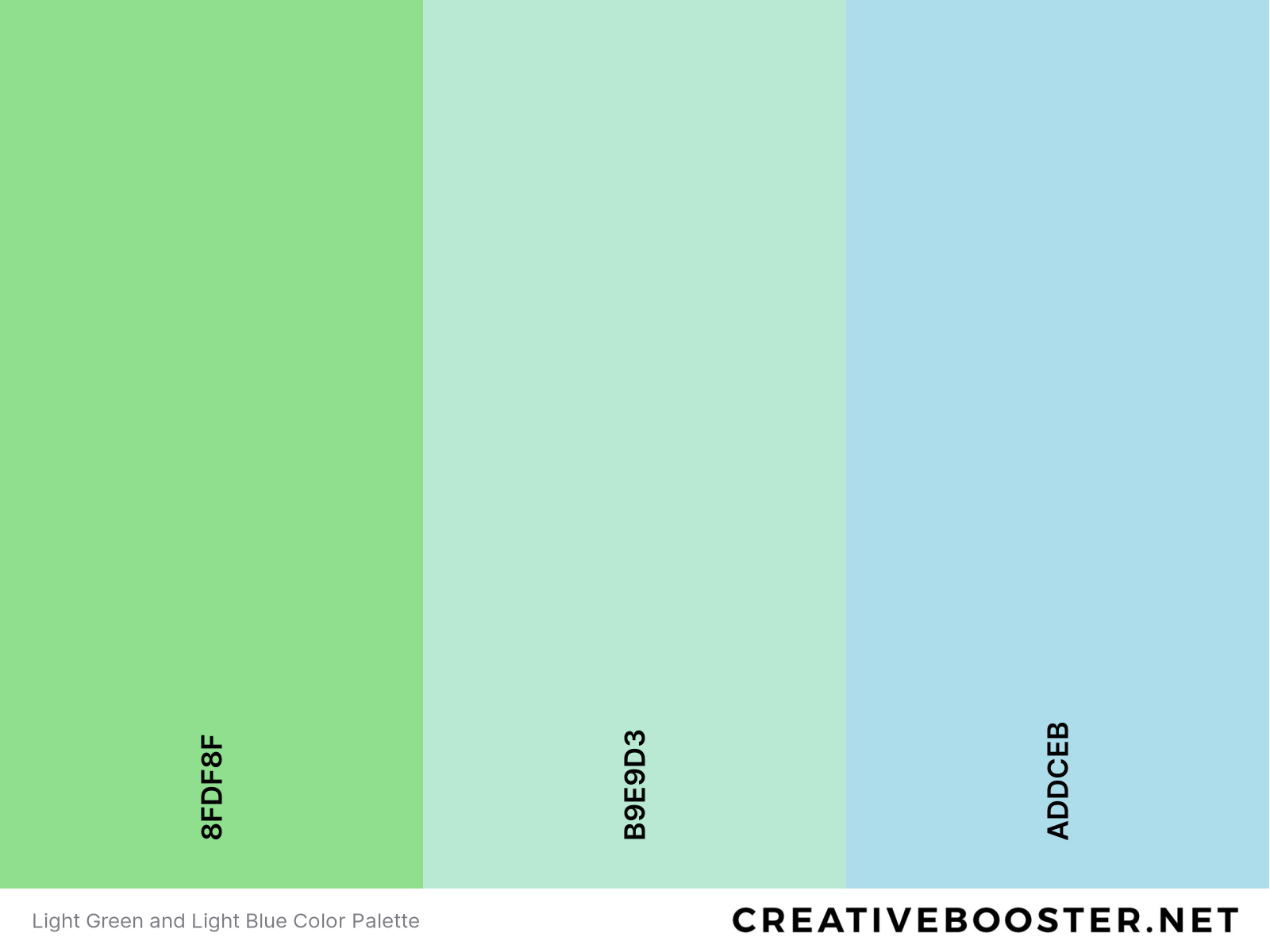 Light Green and Light Blue Color Palette