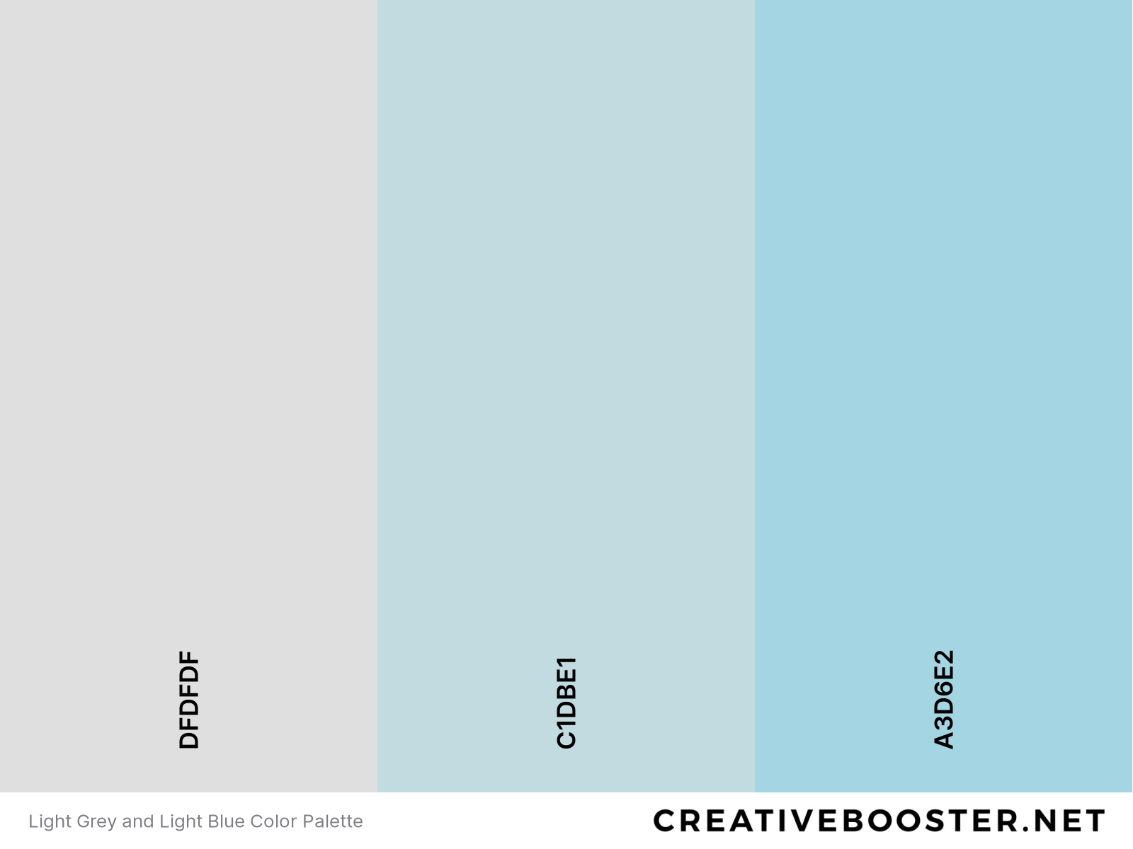 Light Grey and Light Blue Color Palette