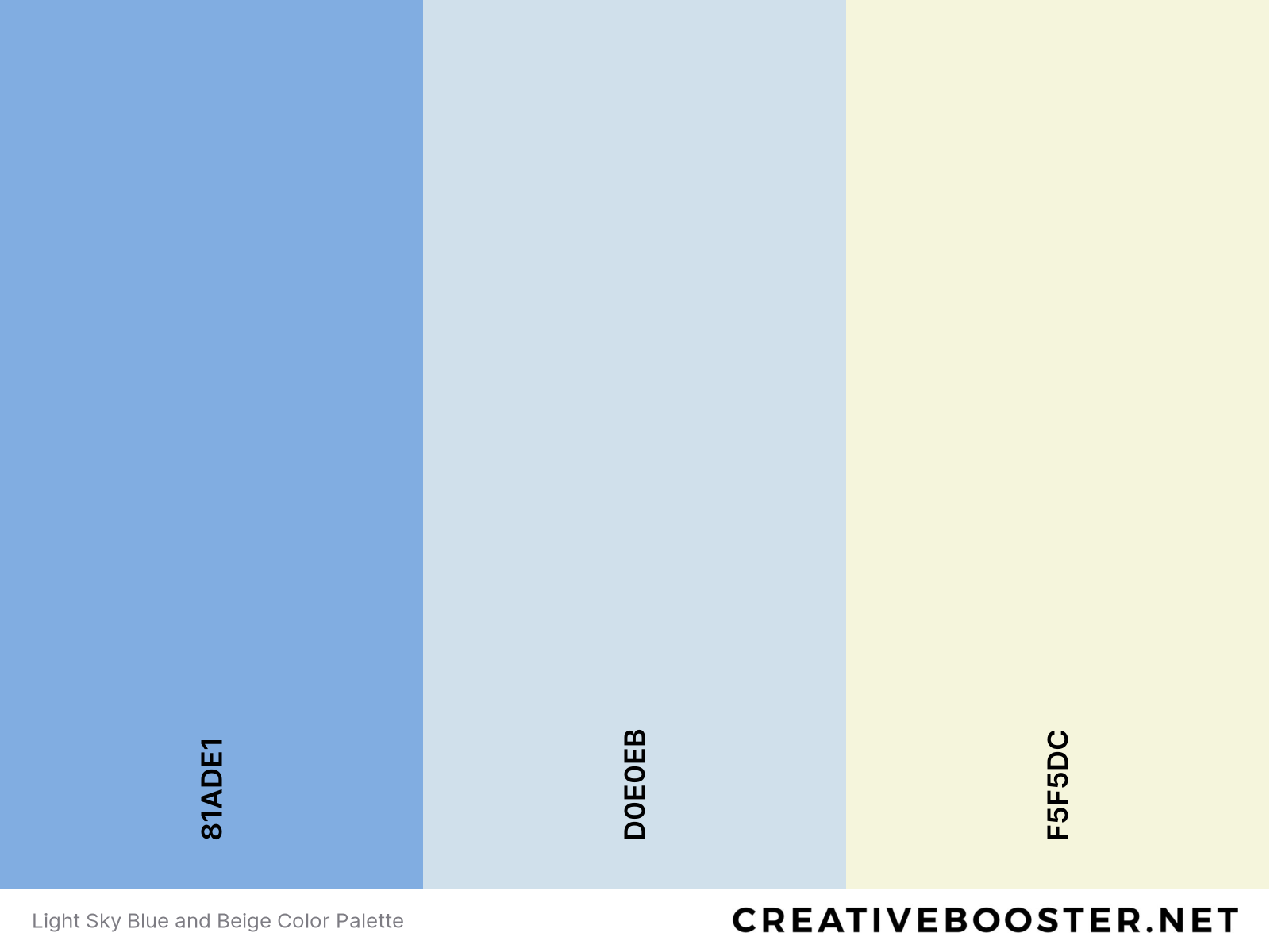 Light Sky Blue and Beige Color Palette