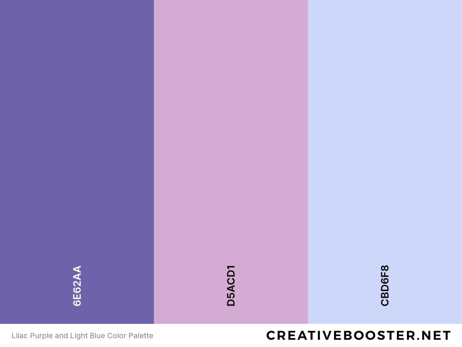 Lilac Purple and Light Blue Color Palette