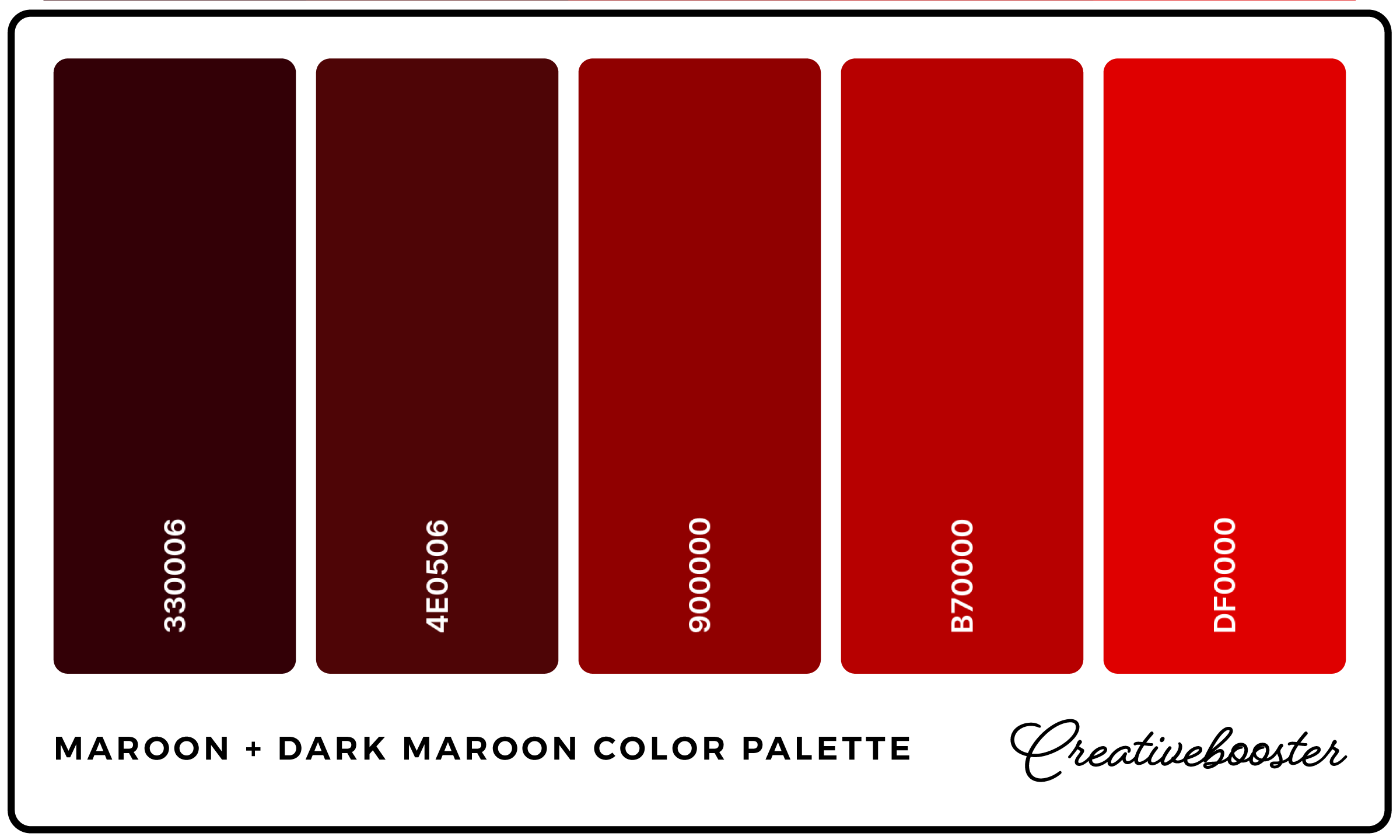 maroon color chart