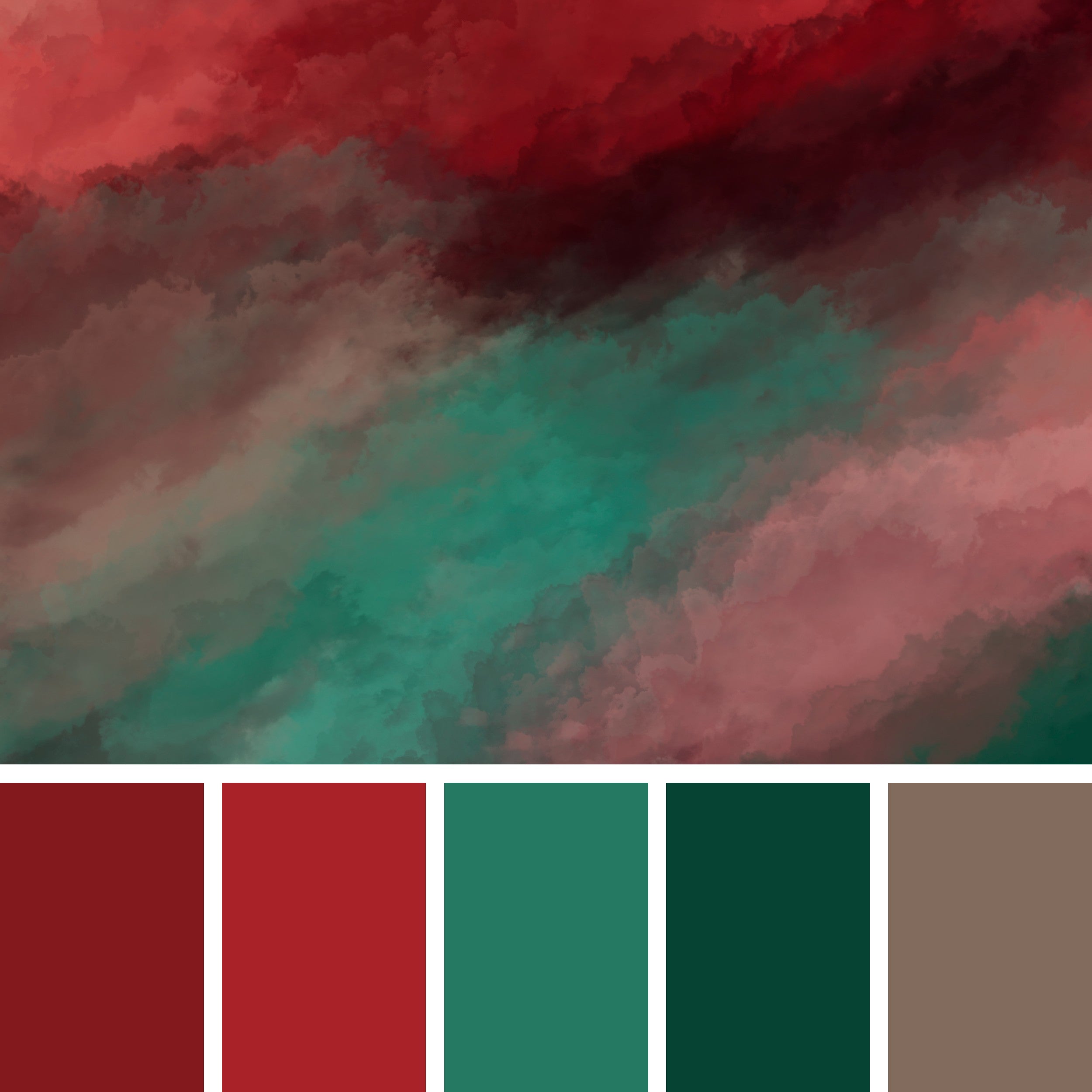 Maroon-and-Teal-Color-Palette