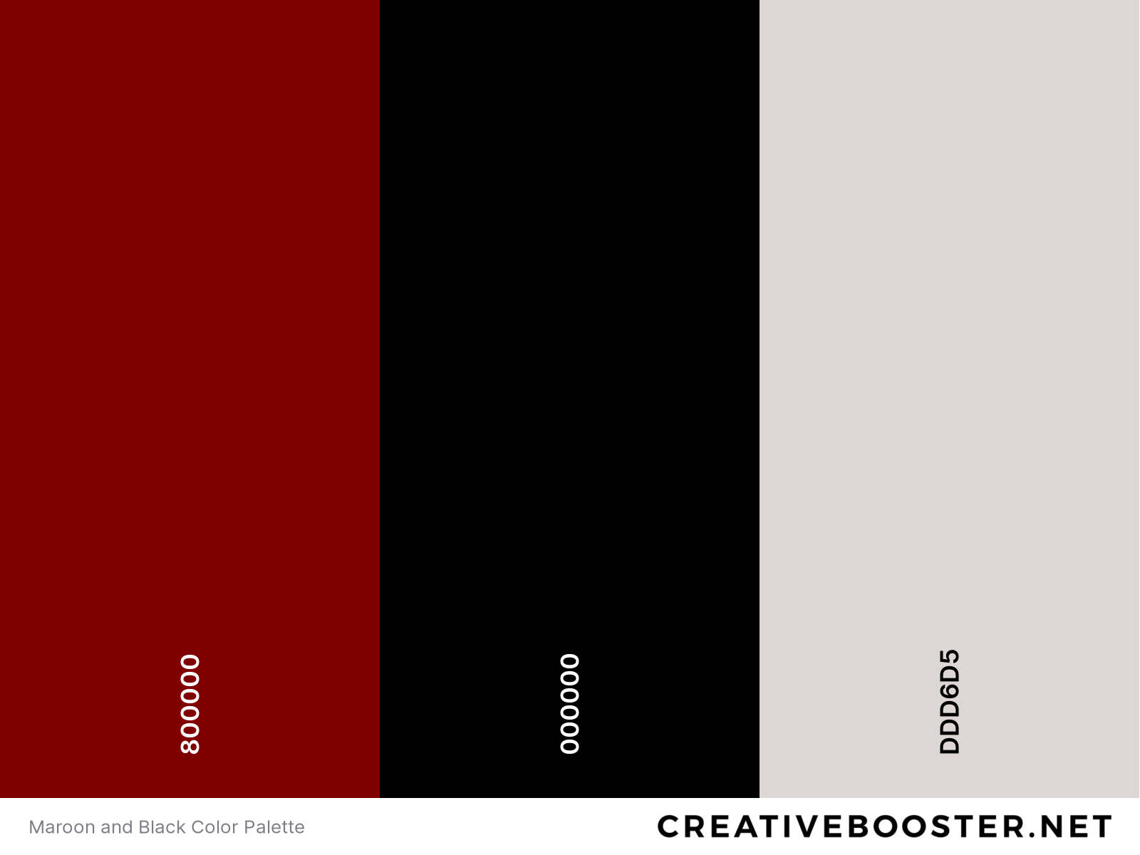 Maroon and Black Color Palette