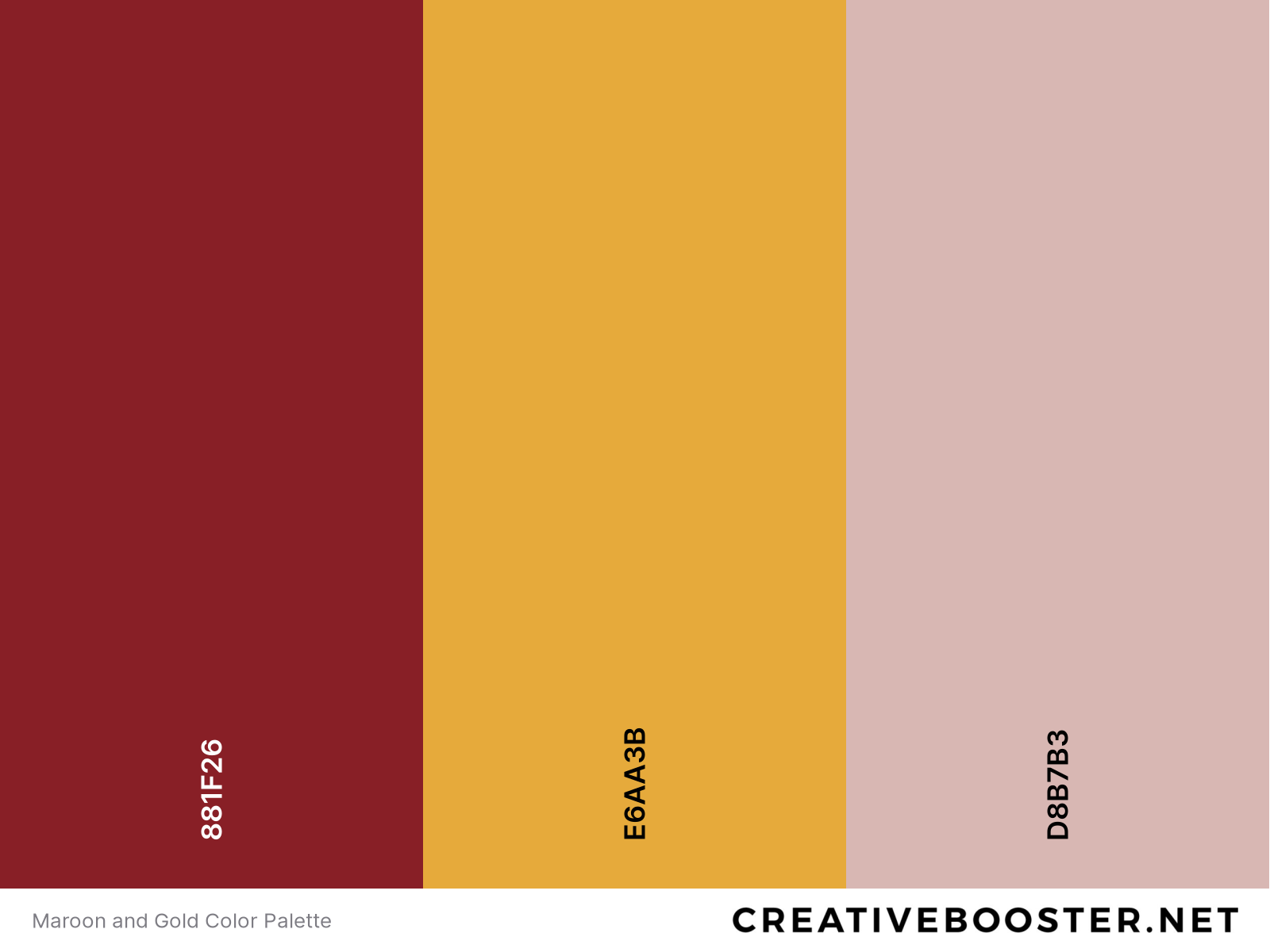 Maroon and Gold Color Palette