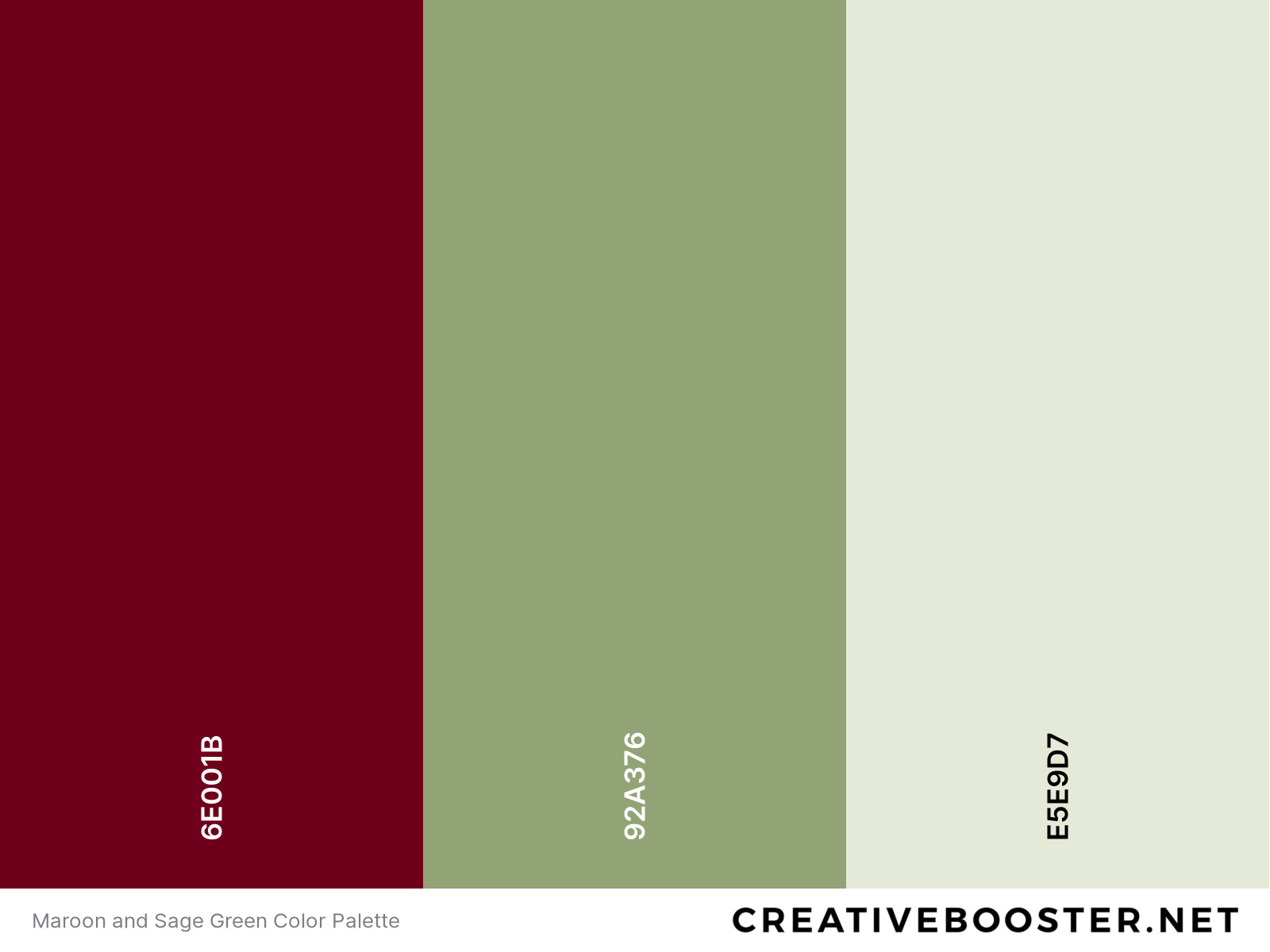 Maroon and Sage Green Color Palette