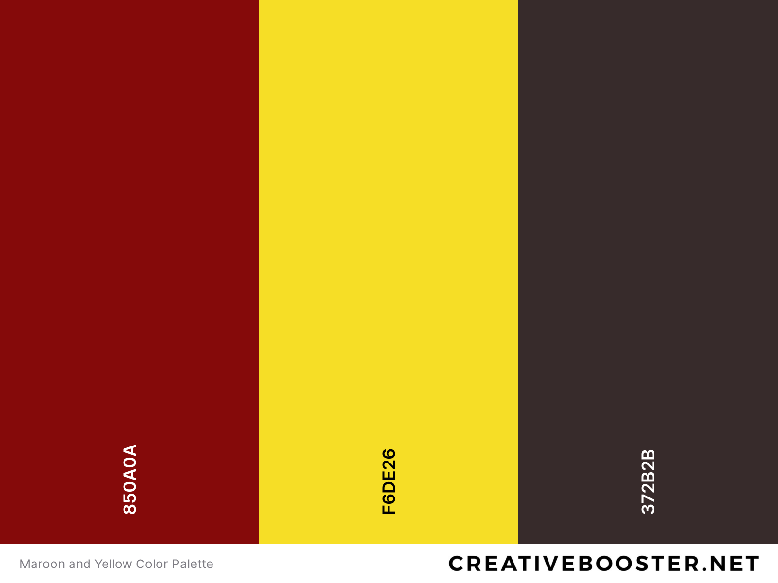 Maroon and Yellow Color Palette