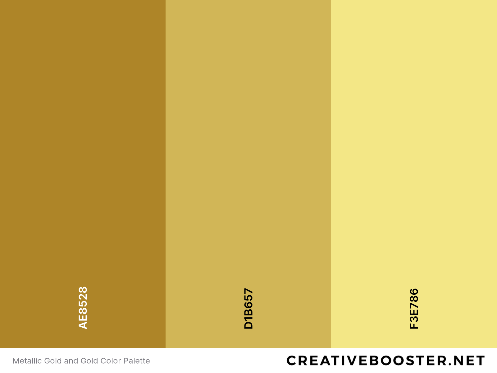 Metallic Gold and Gold Color Palette