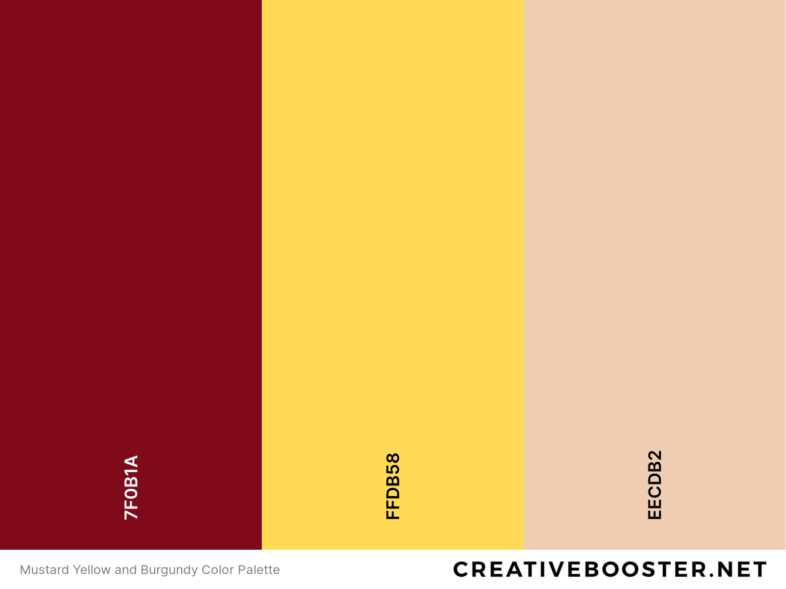 Mustard Yellow and Burgundy Color Palette