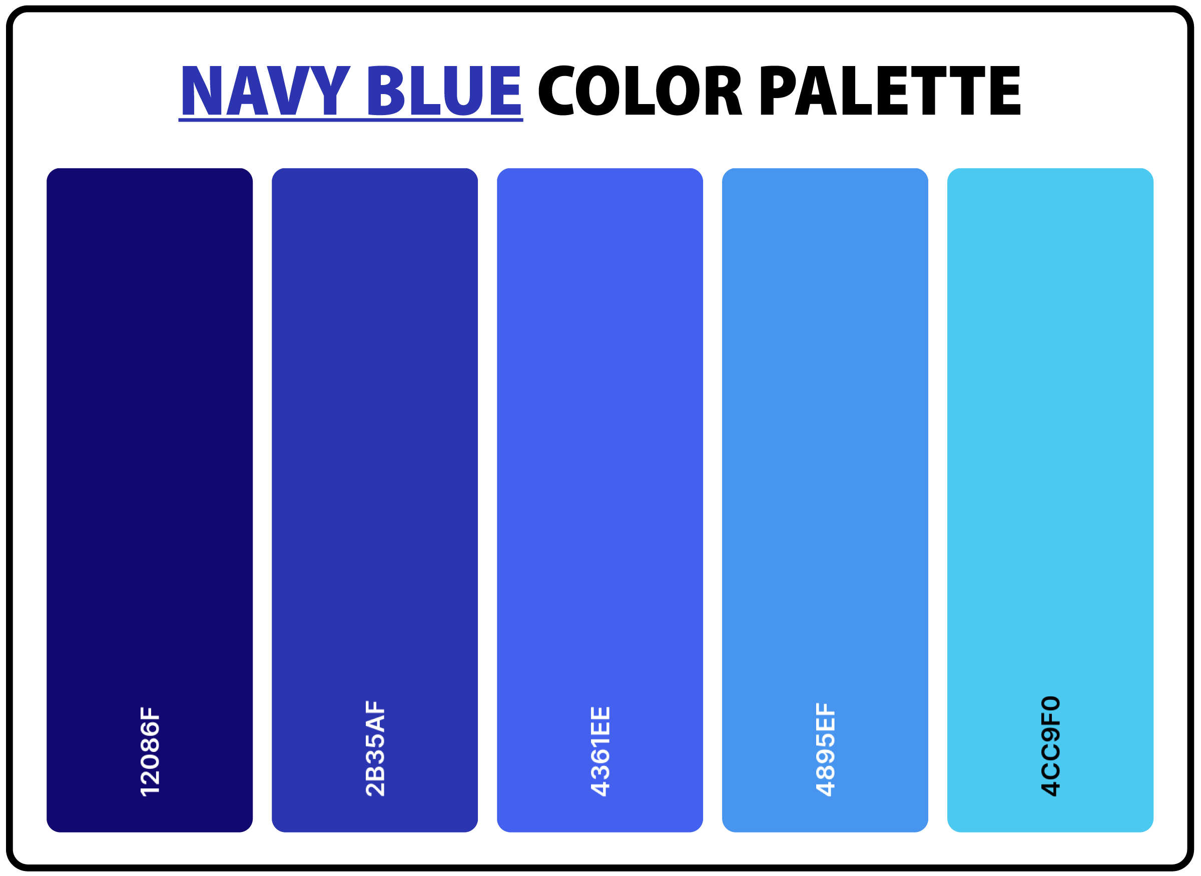 Sky blue color shades Color Palette
