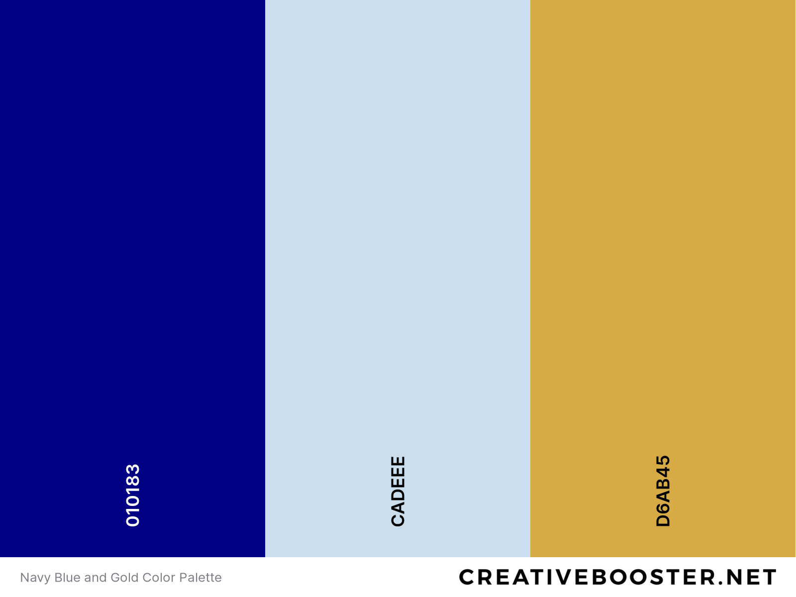 Navy Blue and Gold Color Palette