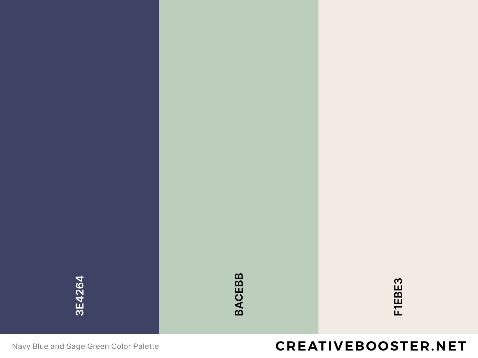 Navy Blue and Sage Green Color Palette