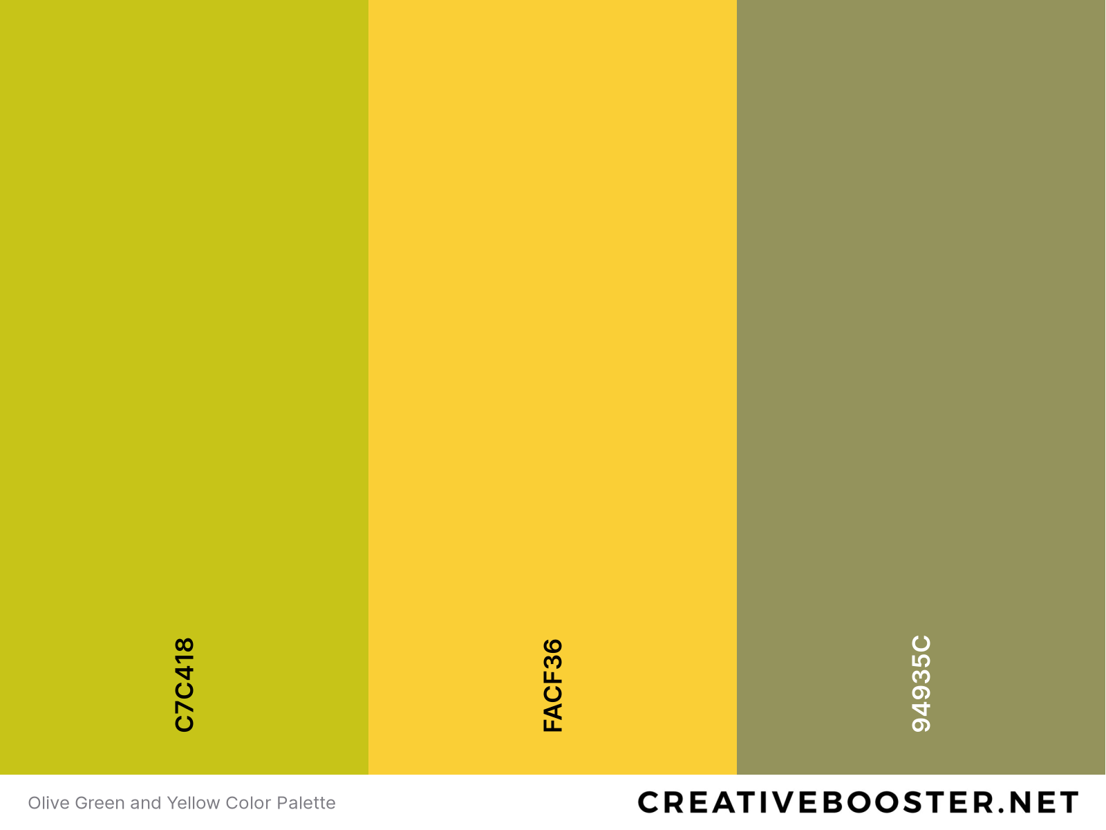 Olive Green and Yellow Color Palette