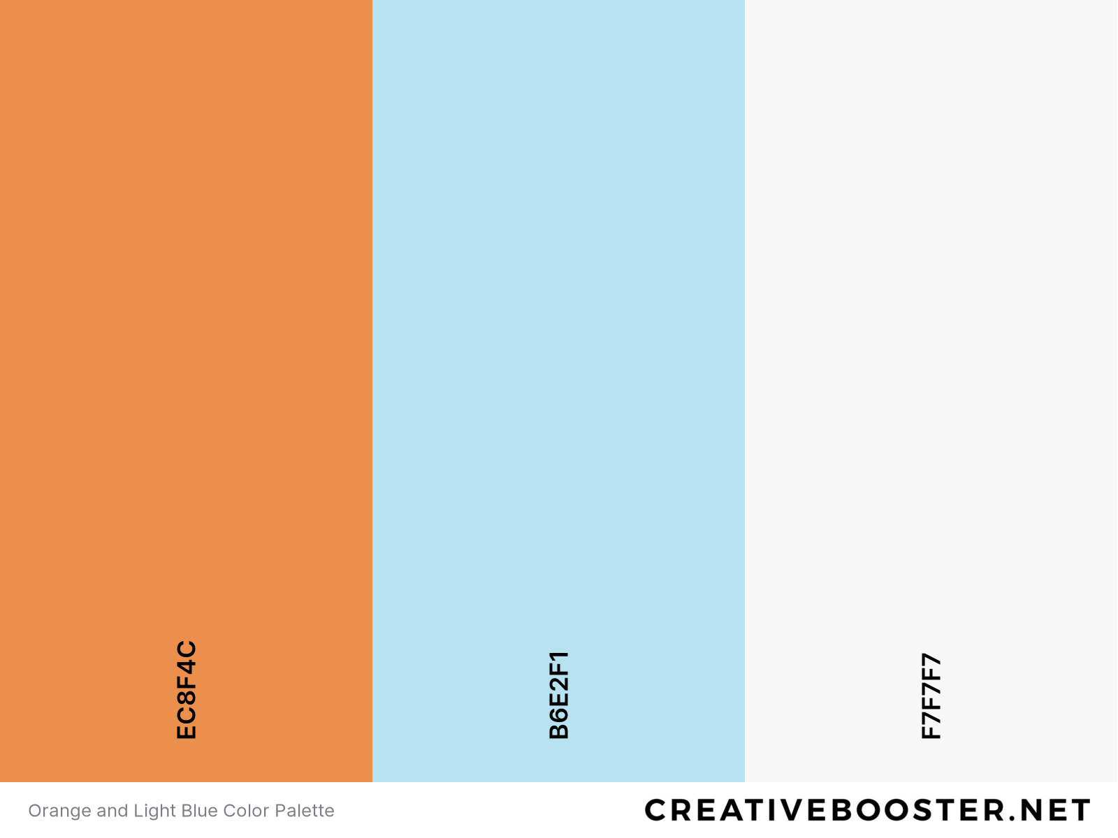 Orange and Light Blue Color Palette