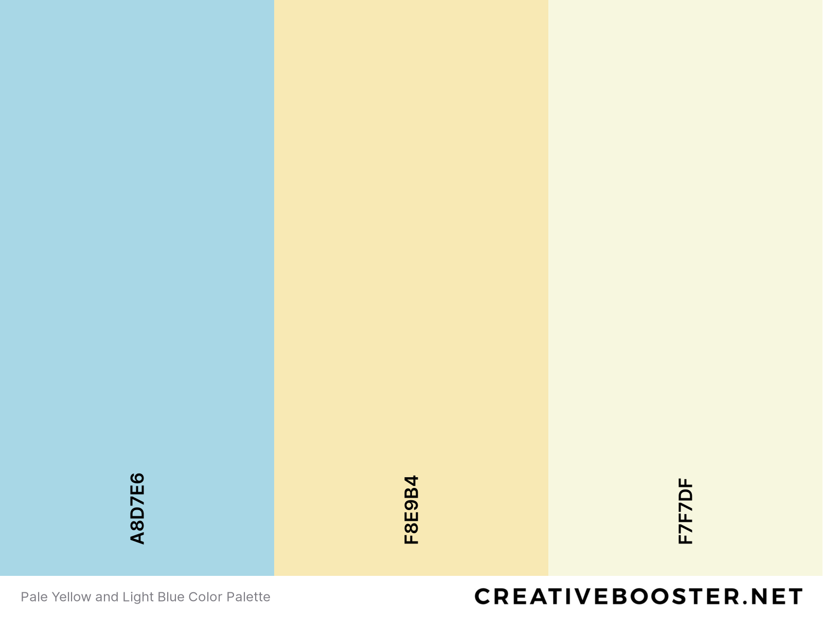 Pale Yellow and Light Blue Color Palette