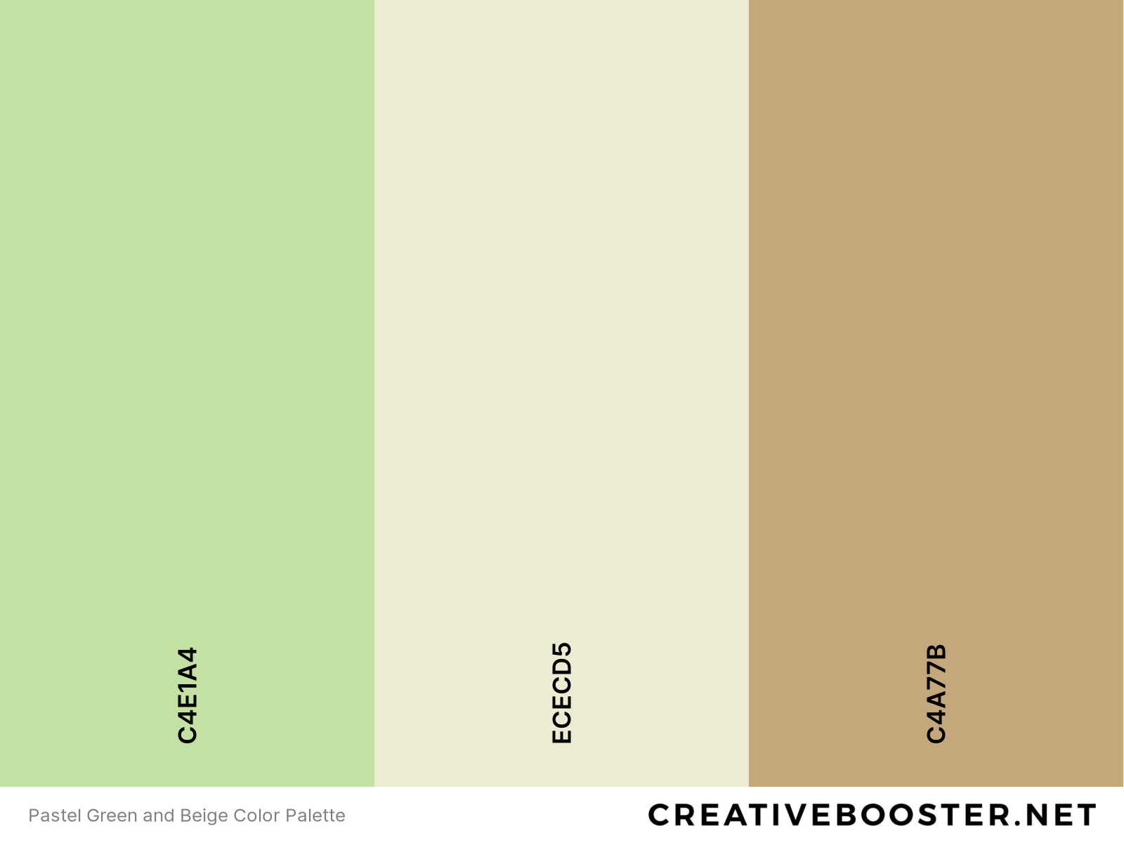 Pastel Green and Beige Color Palette