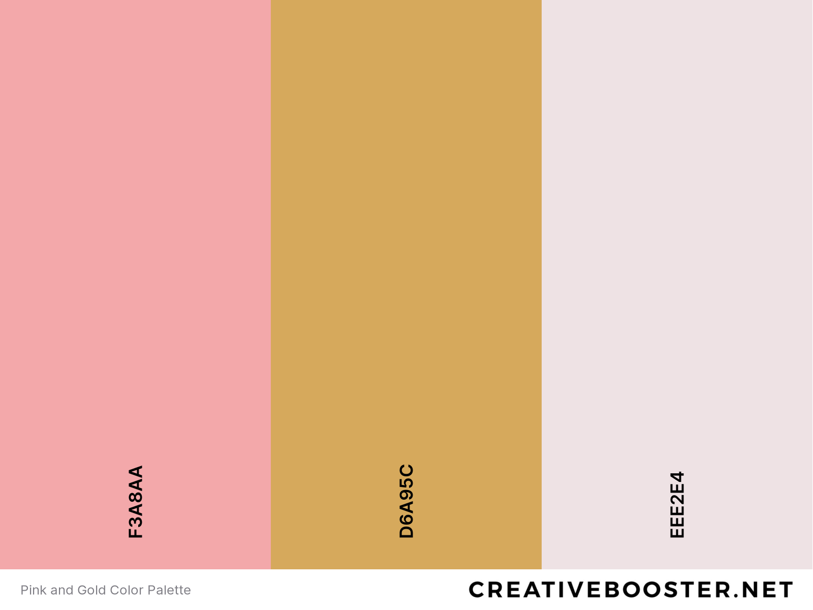 Pink and Gold Color Palette