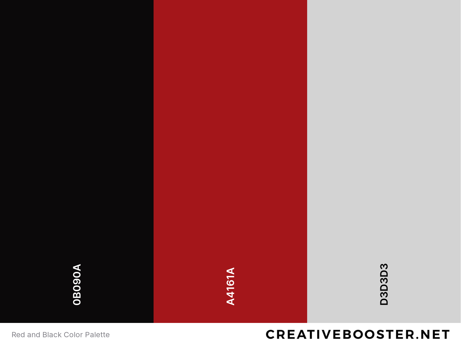 Red and Black Color Palette