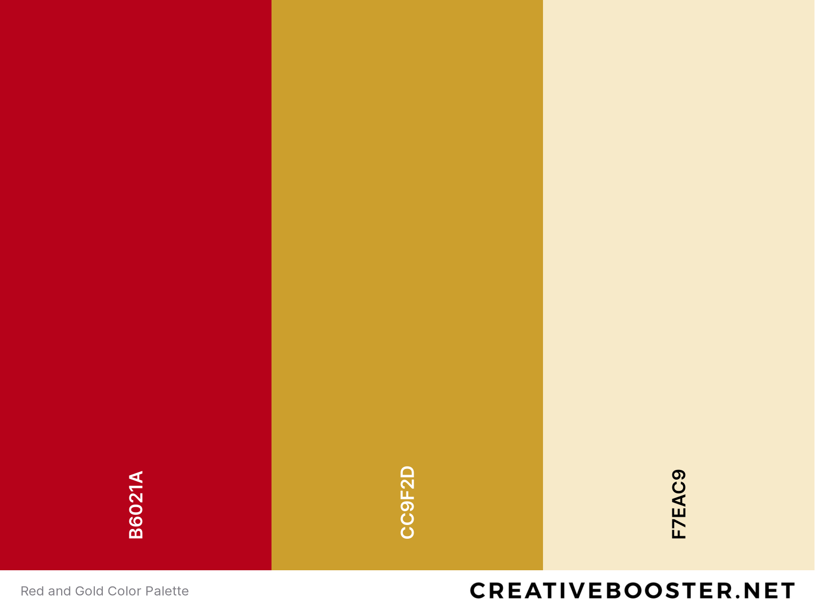 Red and Gold Color Palette