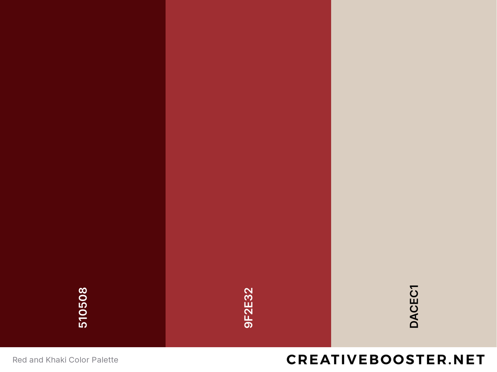 Red and Khaki Color Palette