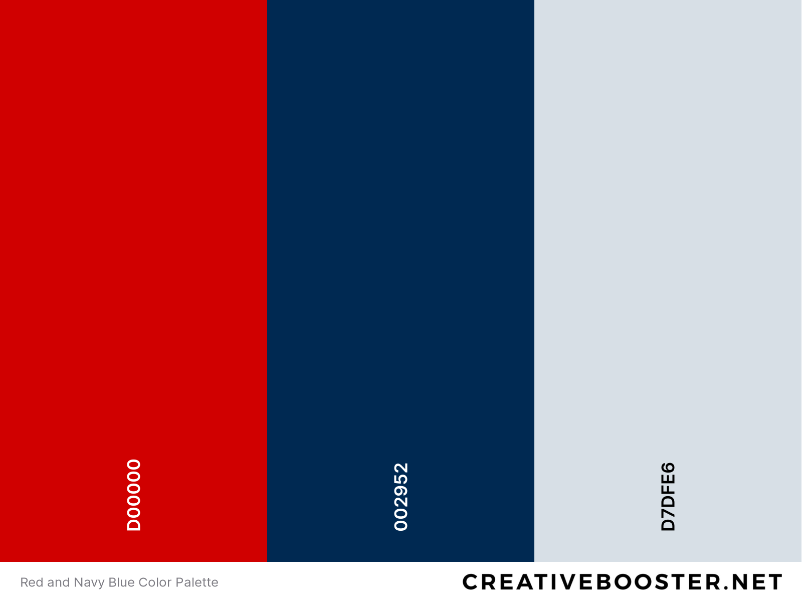 Red and Navy Blue Color Palette