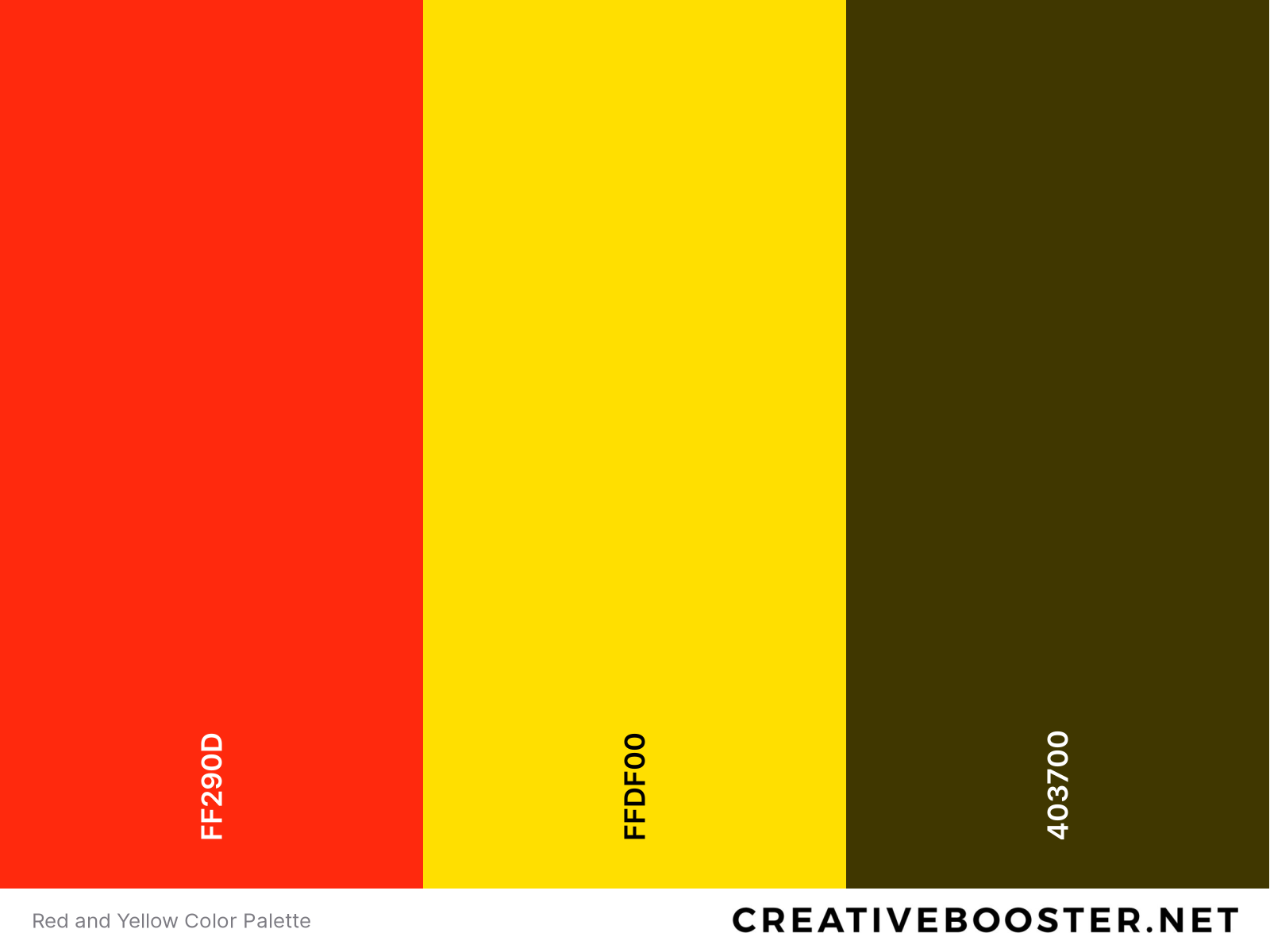 Red and Yellow Color Palette