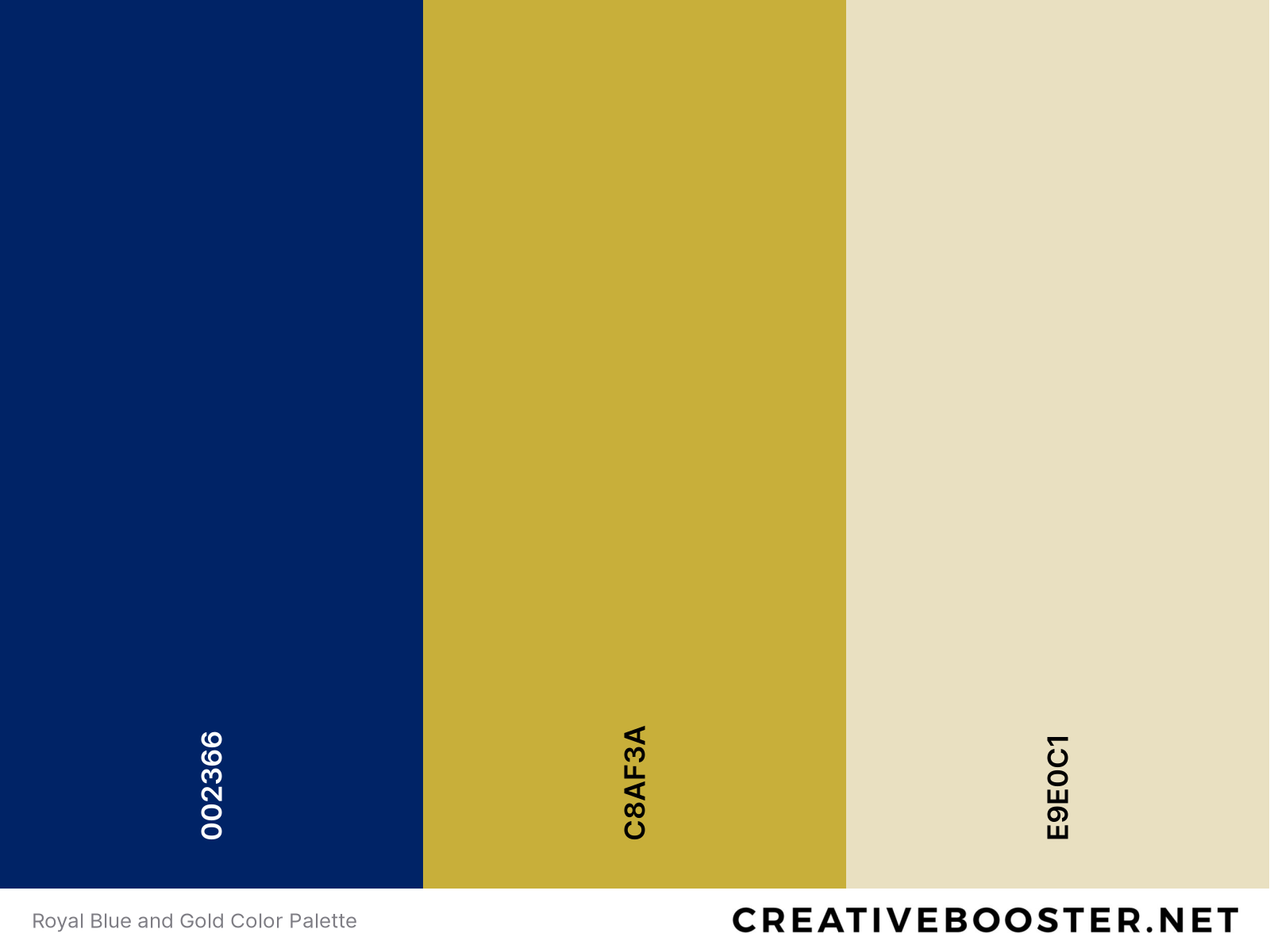 Royal Blue and Gold Color Palette