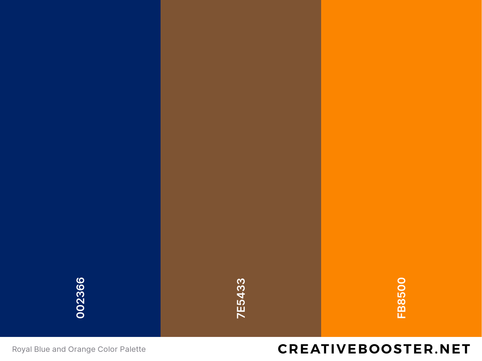 Royal Blue and Orange Color Palette