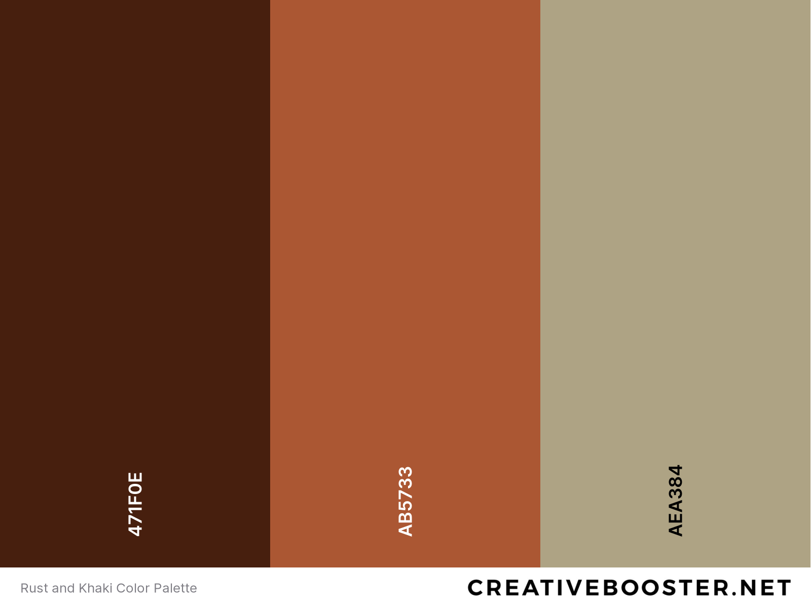 Rust and Khaki Color Palette