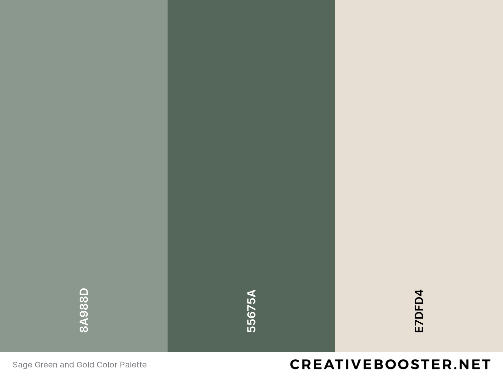 Sage Green and Gold Color Palette