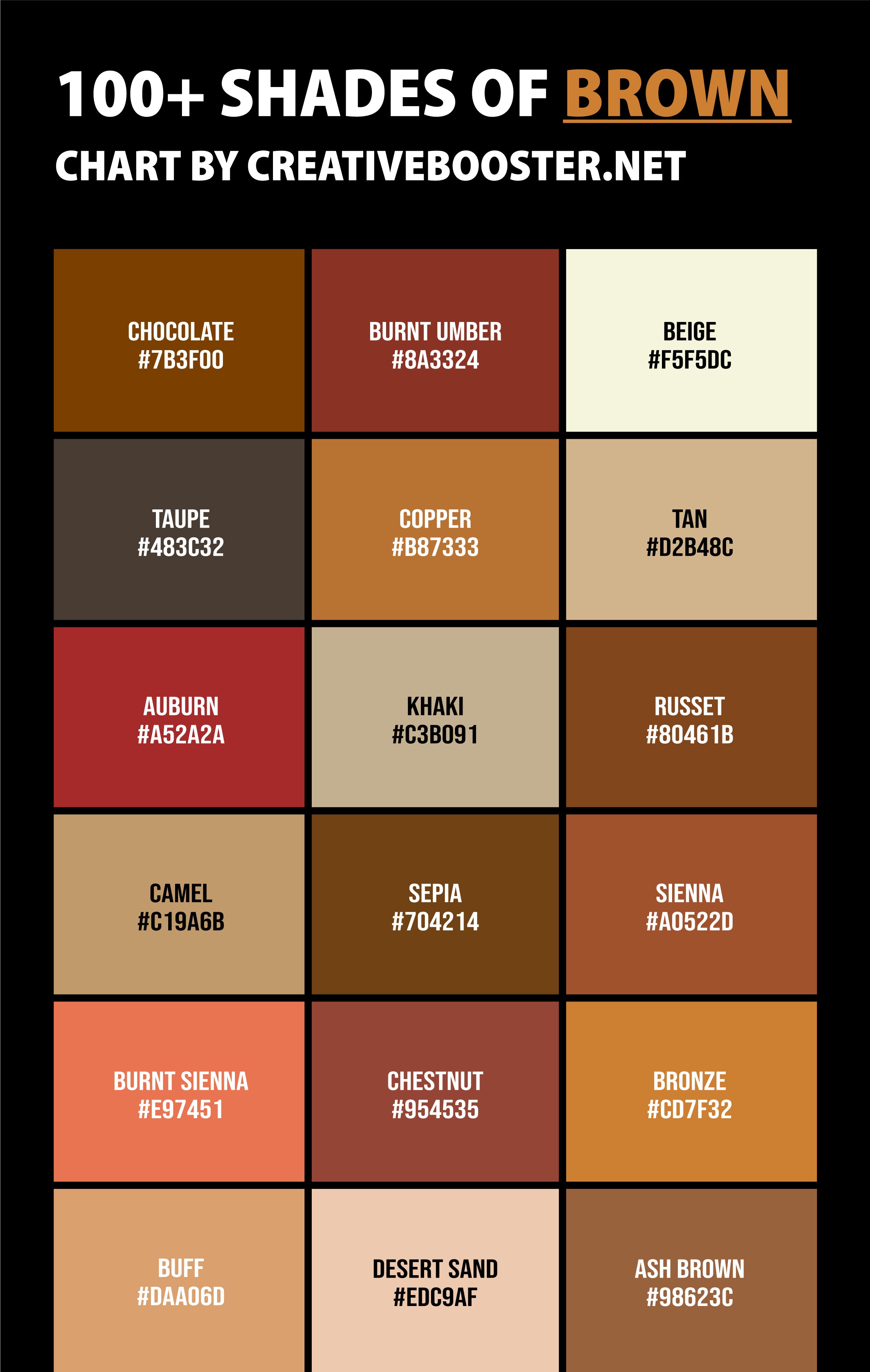 Shades-of-Brown-Color-chart-with-names-and-hex-codes-pinterest-tall