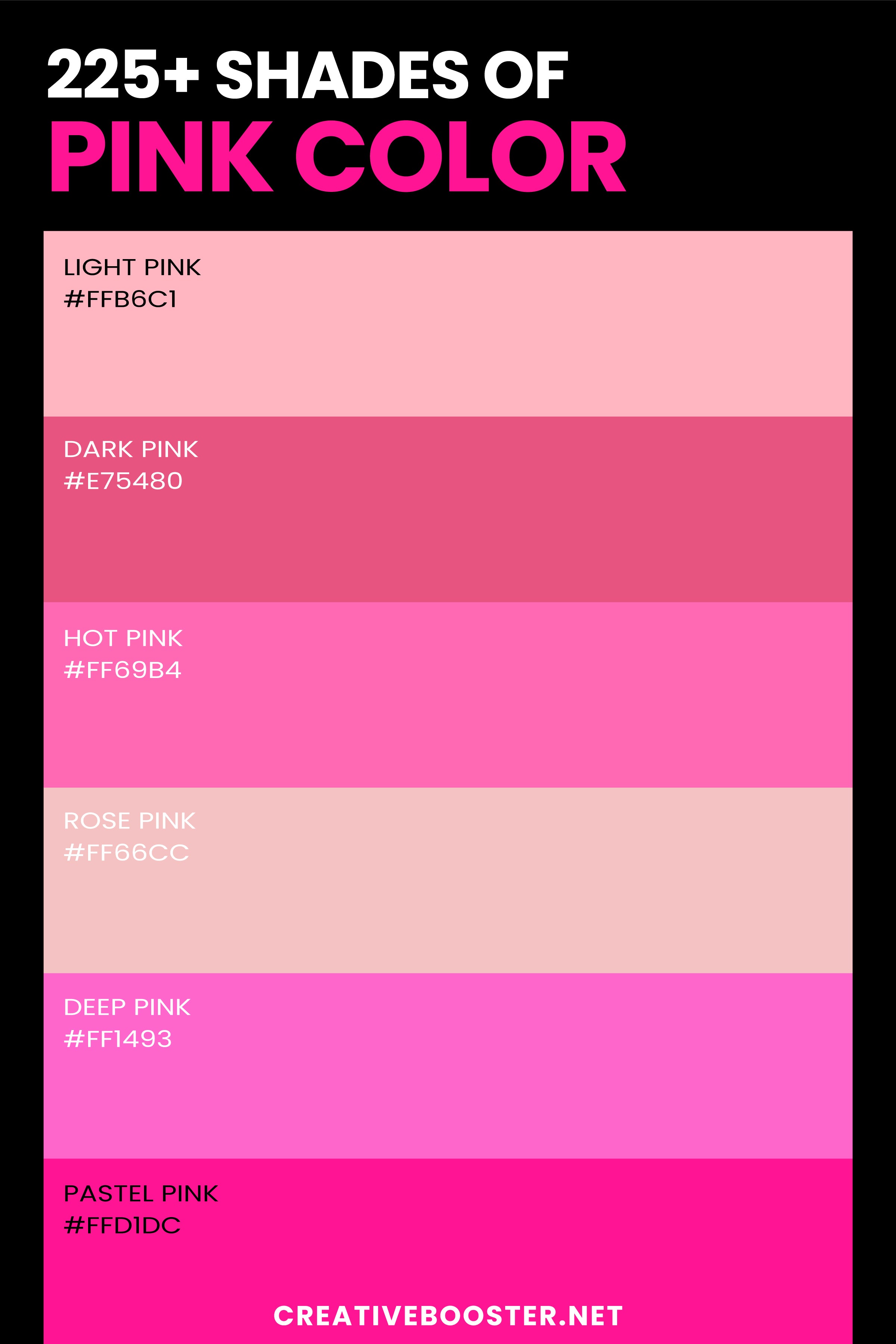 Shades-of-Pink-Color-Chart-with-Names,-HEX,-RGB-and-CMYK-Color-Codes-Tall-2