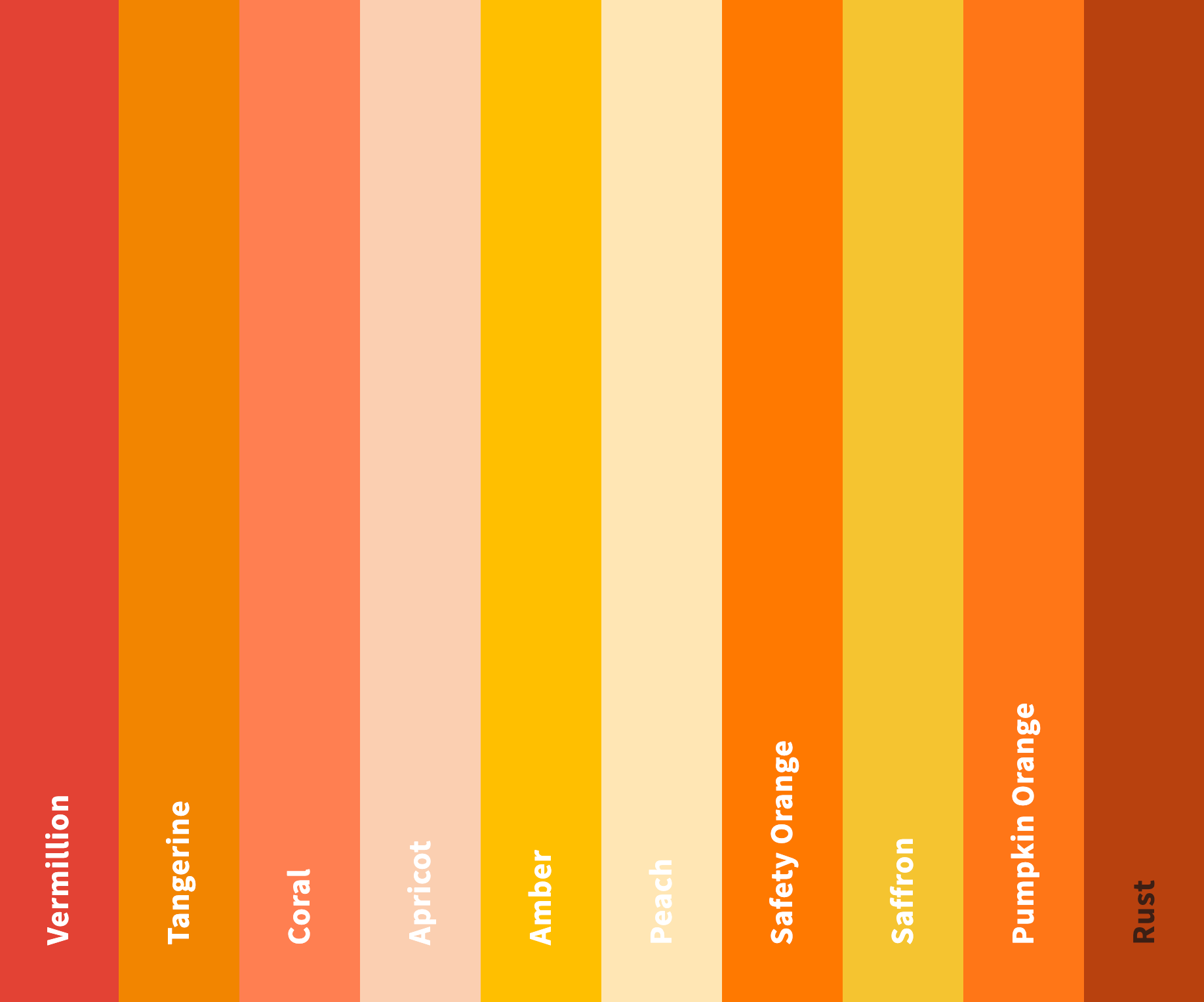 Shades of Orange