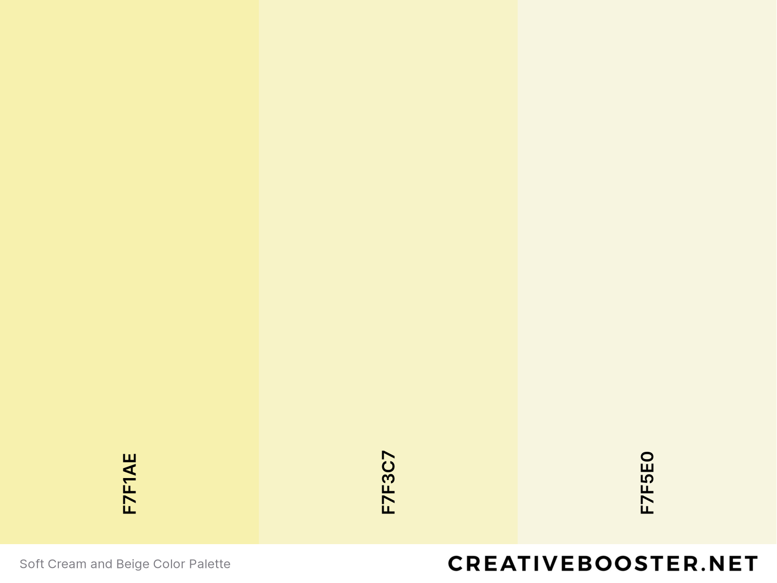 Soft Cream and Beige Color Palette