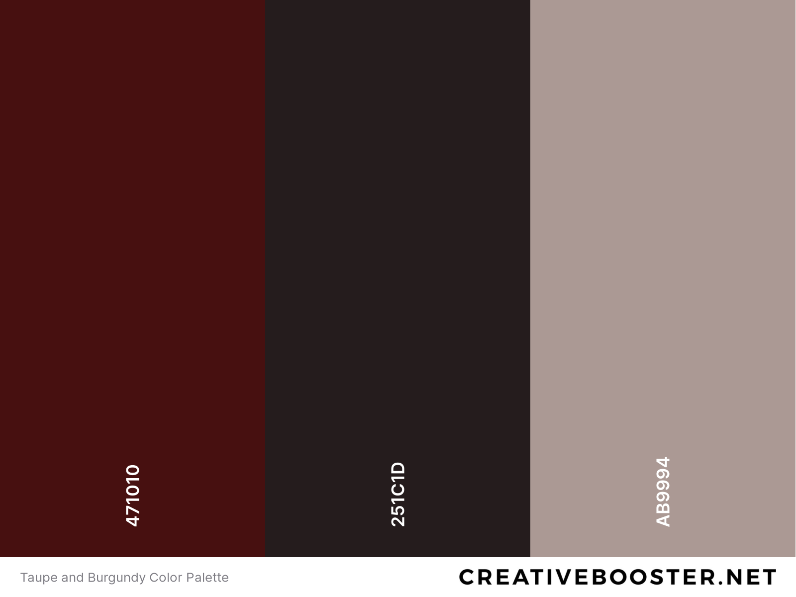 Taupe and Burgundy Color Palette
