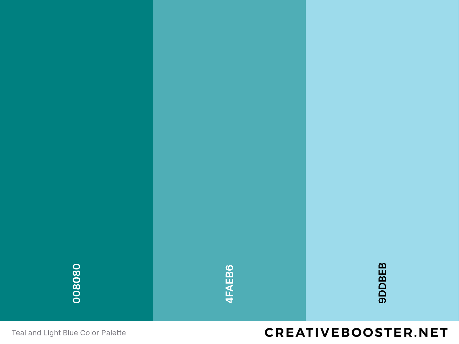 Teal and Light Blue Color Palette