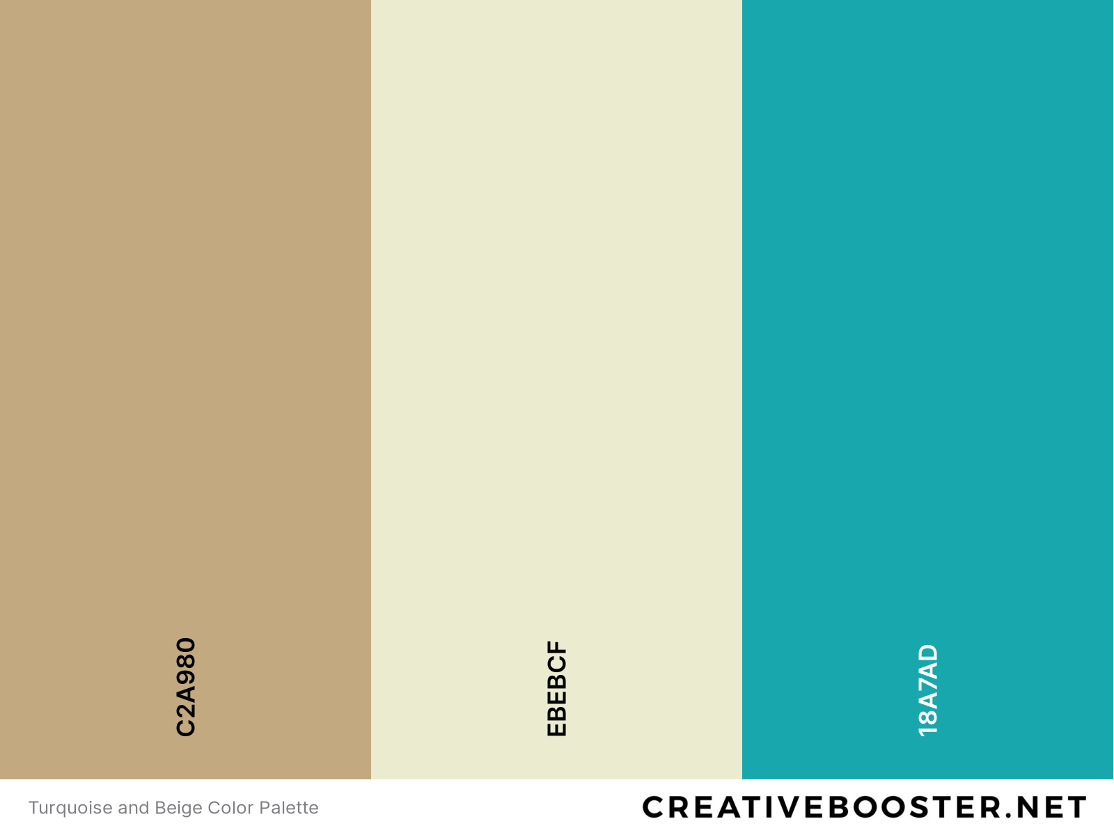 Turquoise and Beige Color Palette