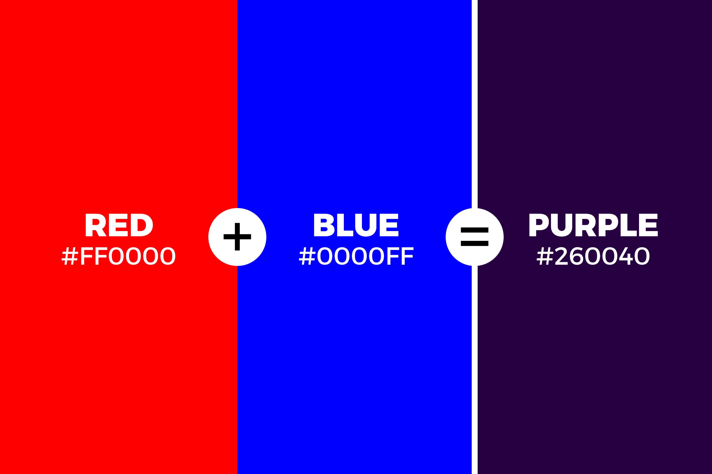 What Color Does Red and Blue Make When Mixed Together