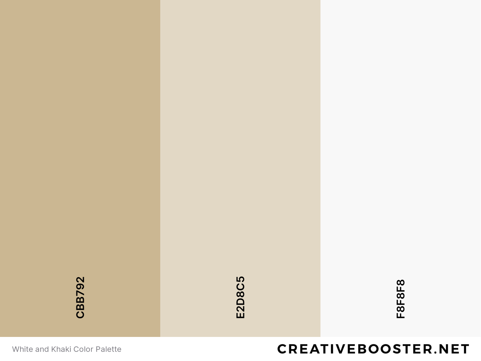 White and Khaki Color Palette