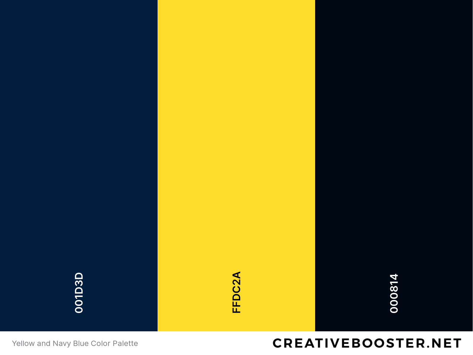 Yellow and Navy Blue Color Palette
