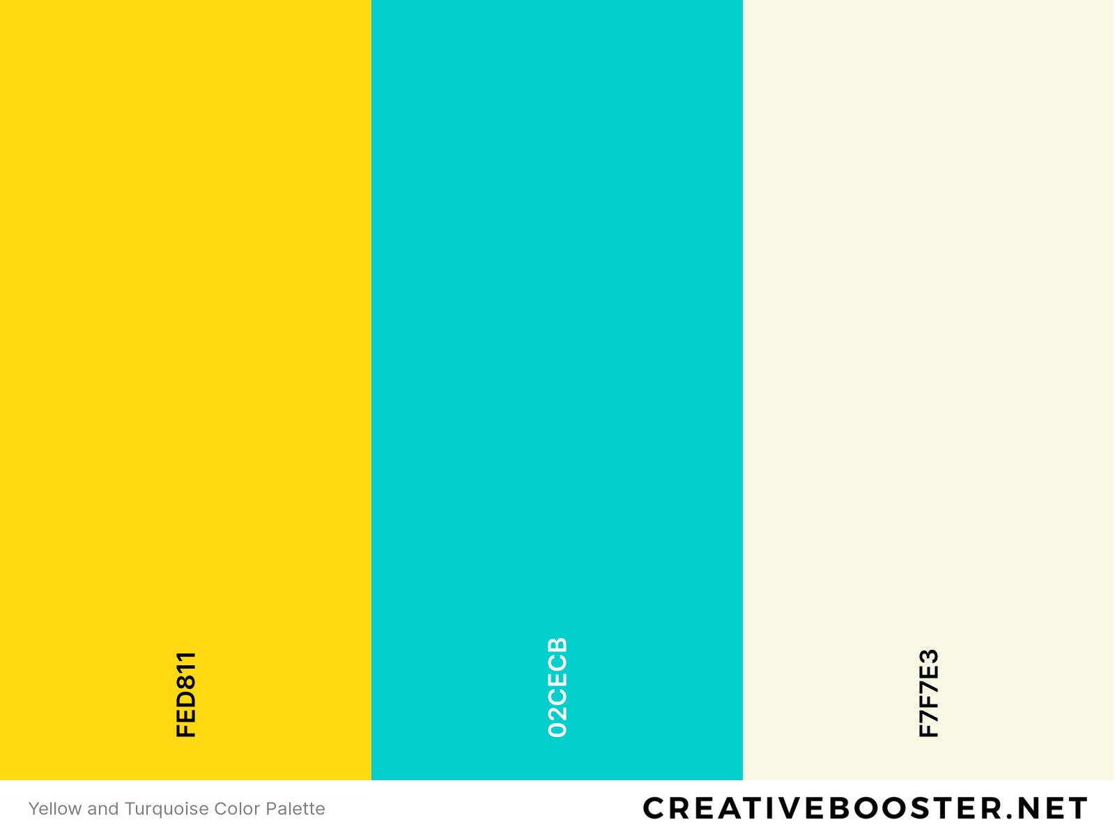 Yellow and Turquoise Color Palette