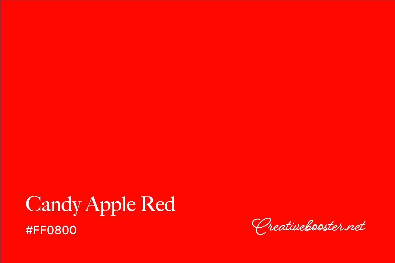 candy-apple-red-color-with-name-and-hex-code-#FF0800