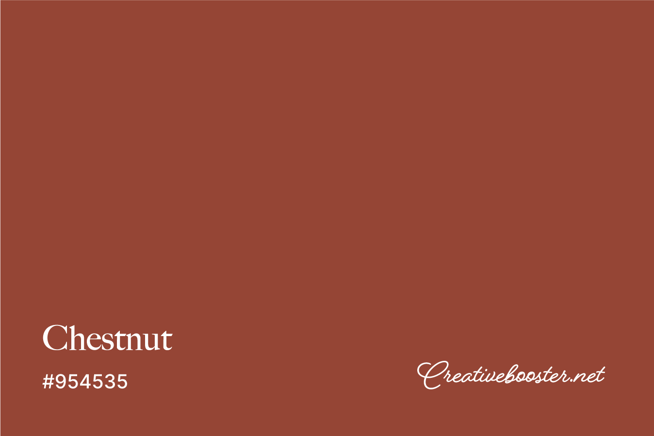 chestnut-color-with-name-and-hex-code-#954535