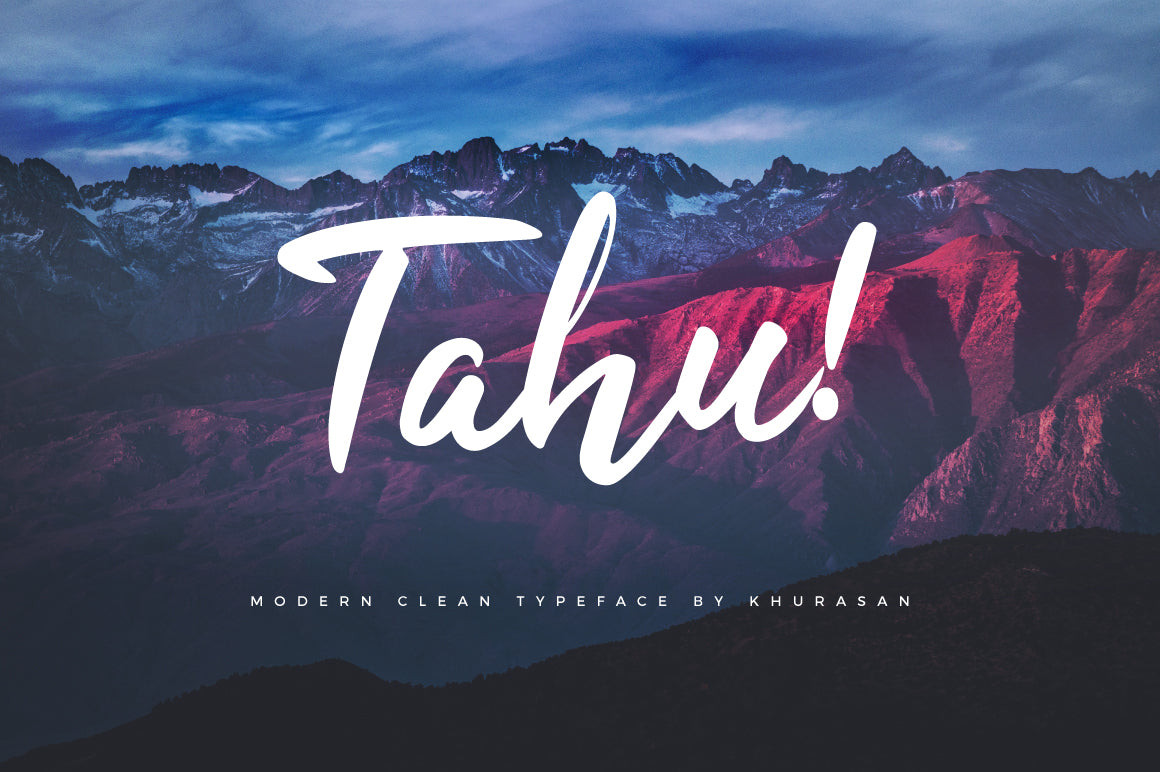 tahu free script font