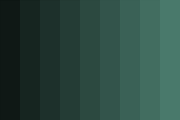 hooker-green-shades color palette
