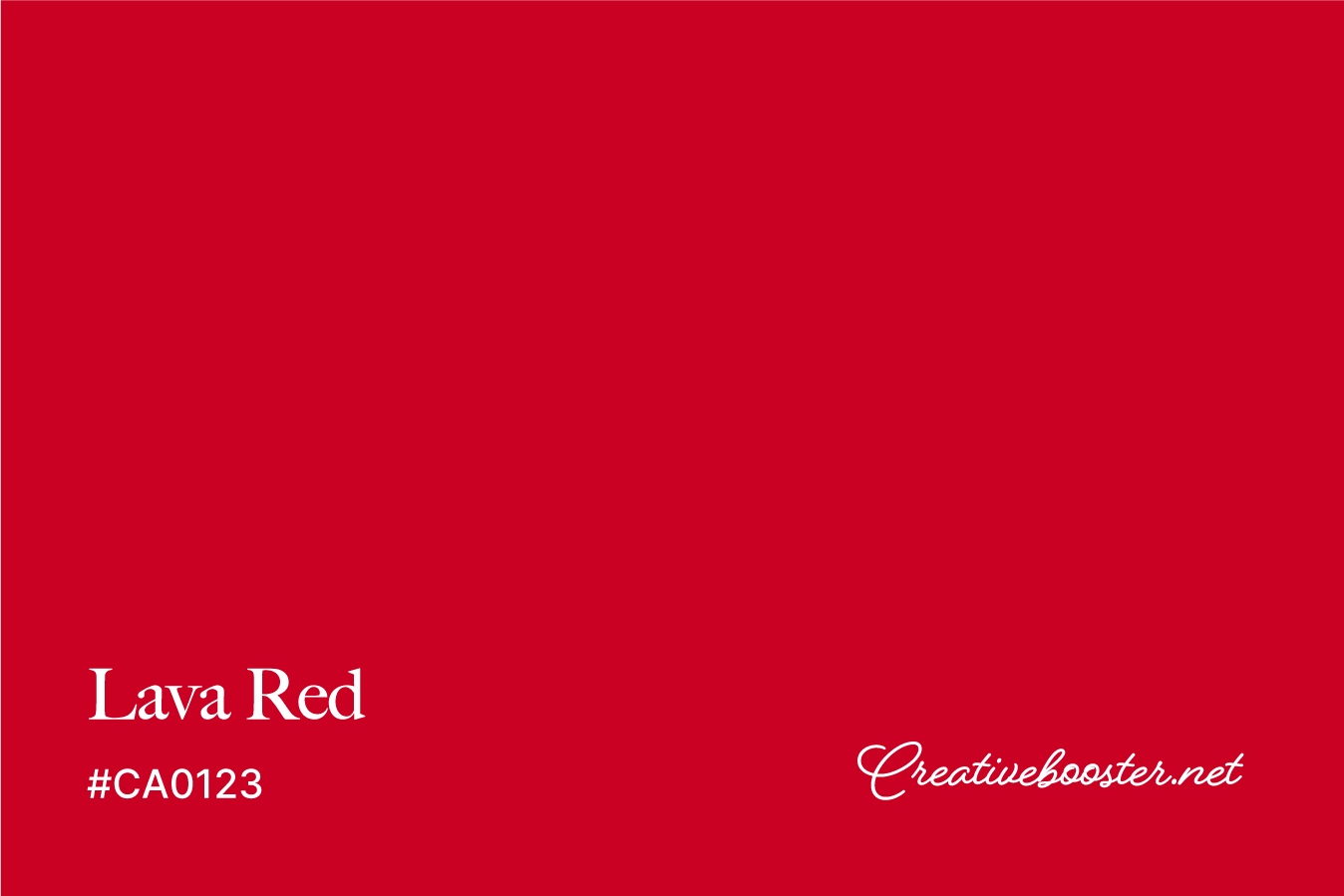 lava-red-color-with-name-and-hex-code-#CA0123