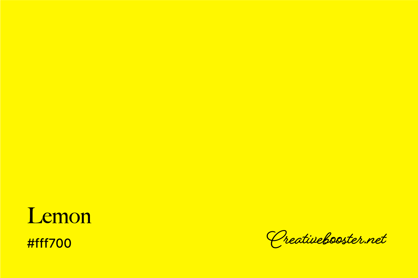 lemon-color-with-name-and-hex-code-#fff700