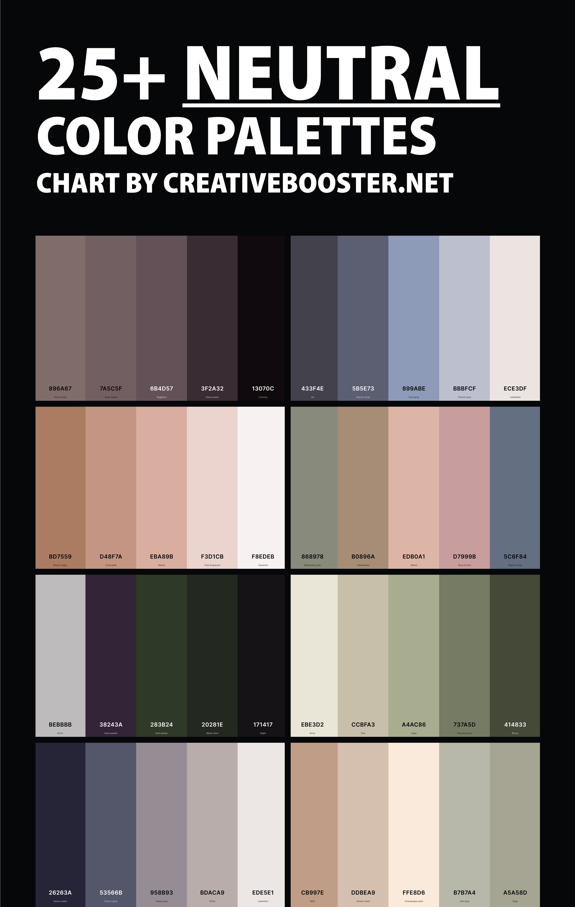 neutral-color-palettes-chart-with-names-and-hex-codes-pinterest