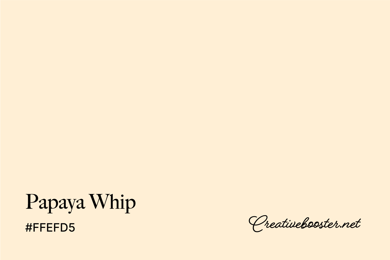 papaya-whip-color-with-name-and-hex-code-#FFEFD5