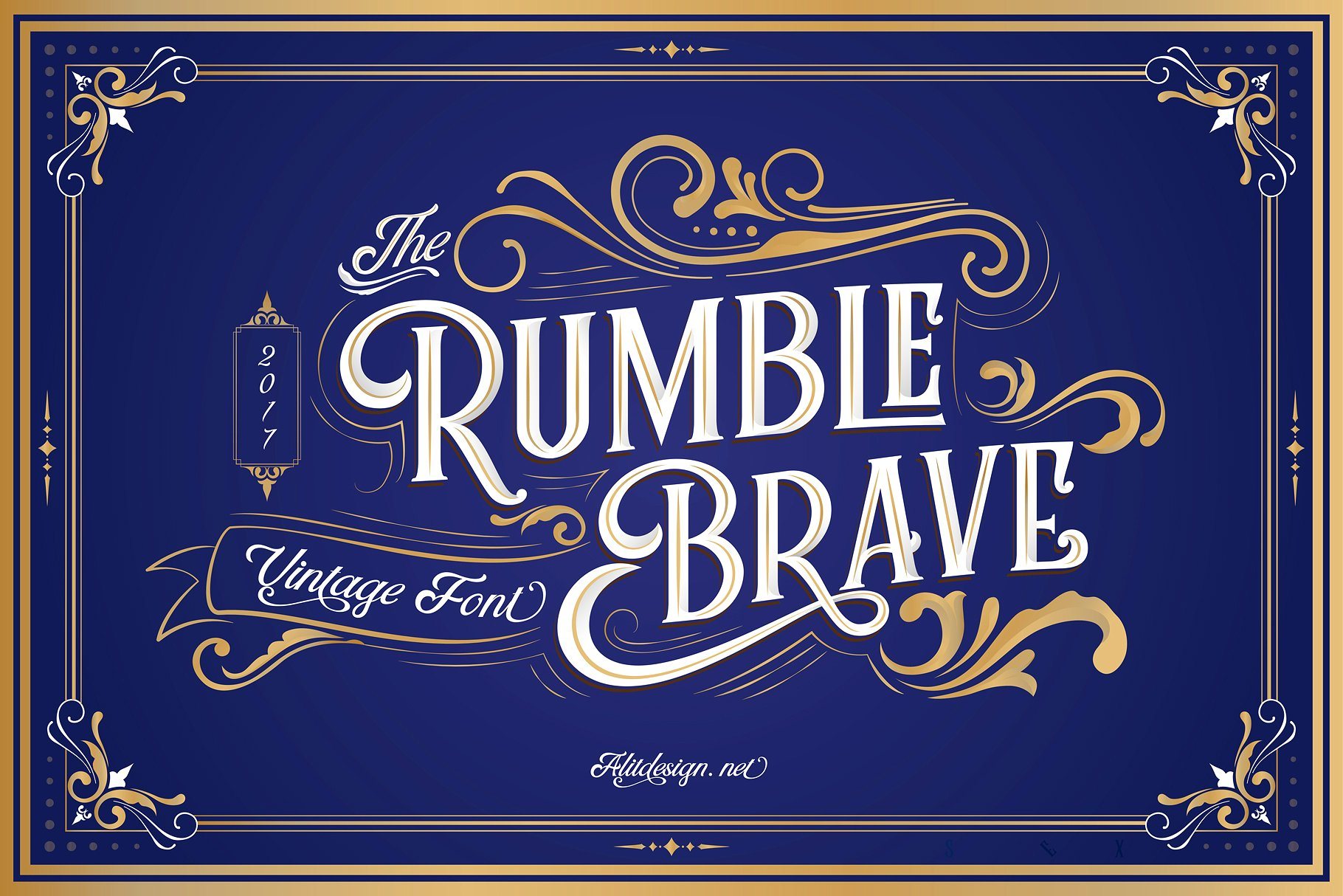 rumble brave typeface free display font